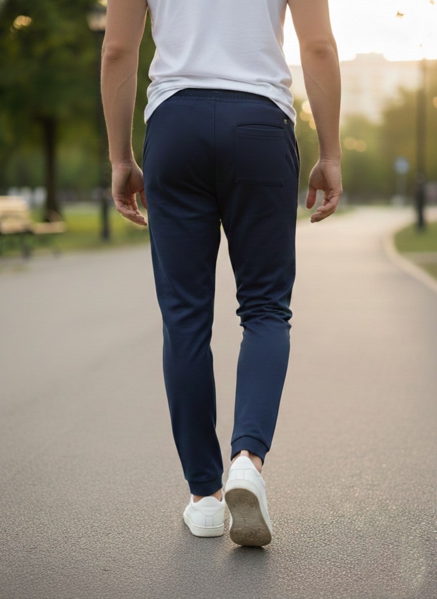 Benetton Men’s 100% Cotton Joggers 01C3096ula18i | Soft Breathable Athleisure Track Pants