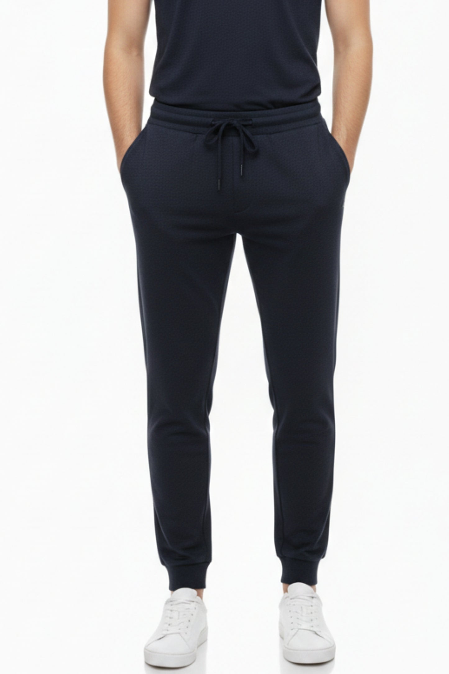 Benetton Men’s 100% Cotton Joggers 01C3096ula19i | Athleisure Track Pants | Soft Breathable Comfort Navy