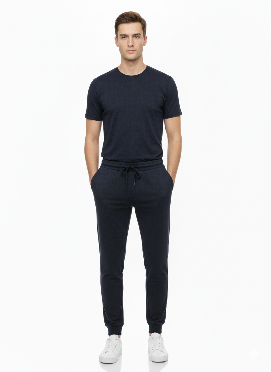 Benetton Men’s 100% Cotton Joggers 01C3096ula19i | Athleisure Track Pants | Soft Breathable Comfort