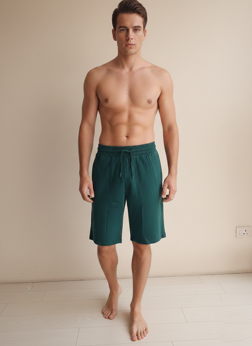 Benetton Men’s 100% Cotton Athleisure Shorts 01C3096ula20i | Soft Breathable Casual Gym Shorts