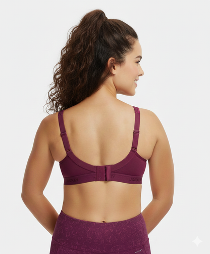 Jockey Women’s Sports Bra | Lightweight Supportive Activewear | Stretch Comfort Fabric | MI11