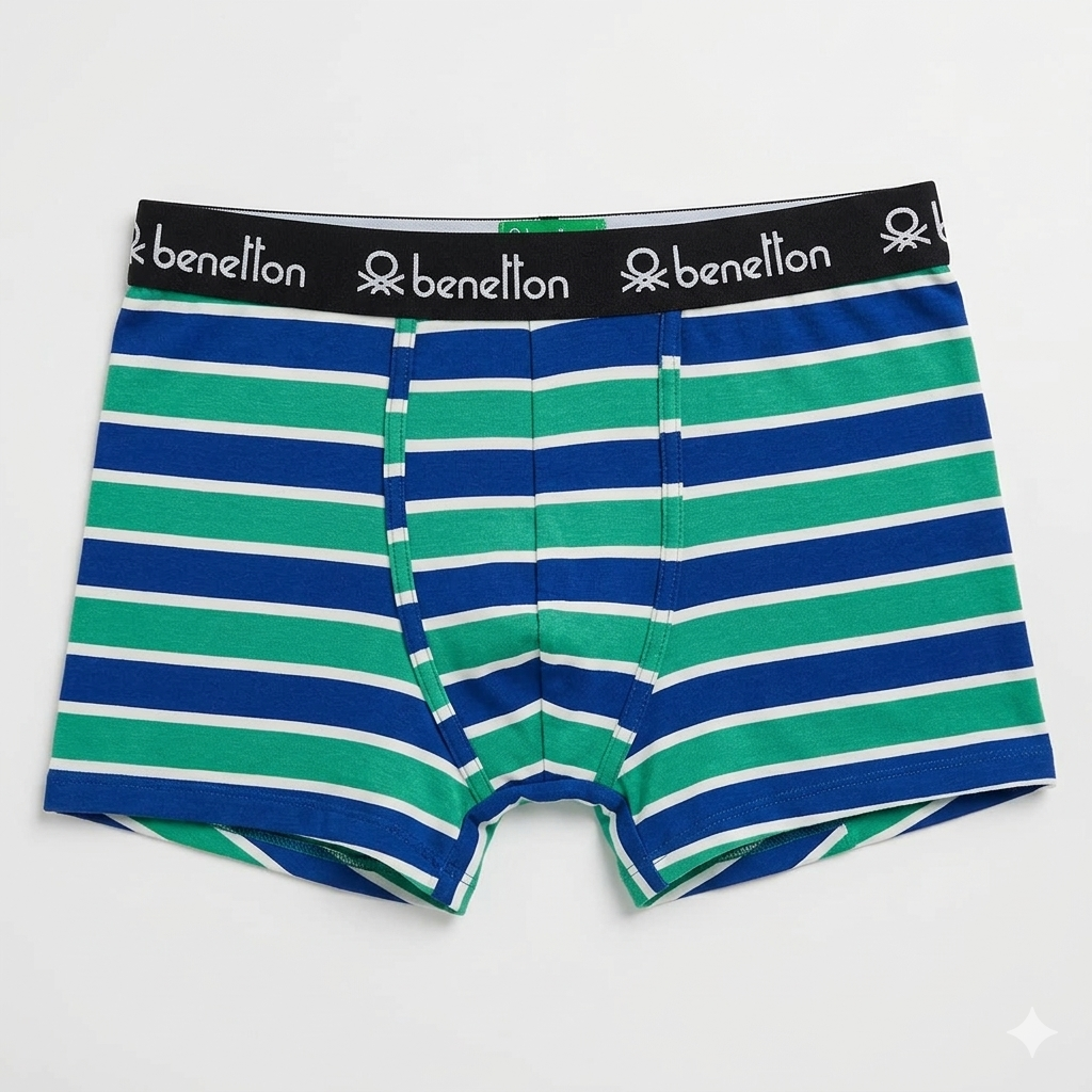 Benetton Men’s Modal Elastane Trunk 23P3menuc150i | 95% Modal Ultra Soft Stretch Underwear 903