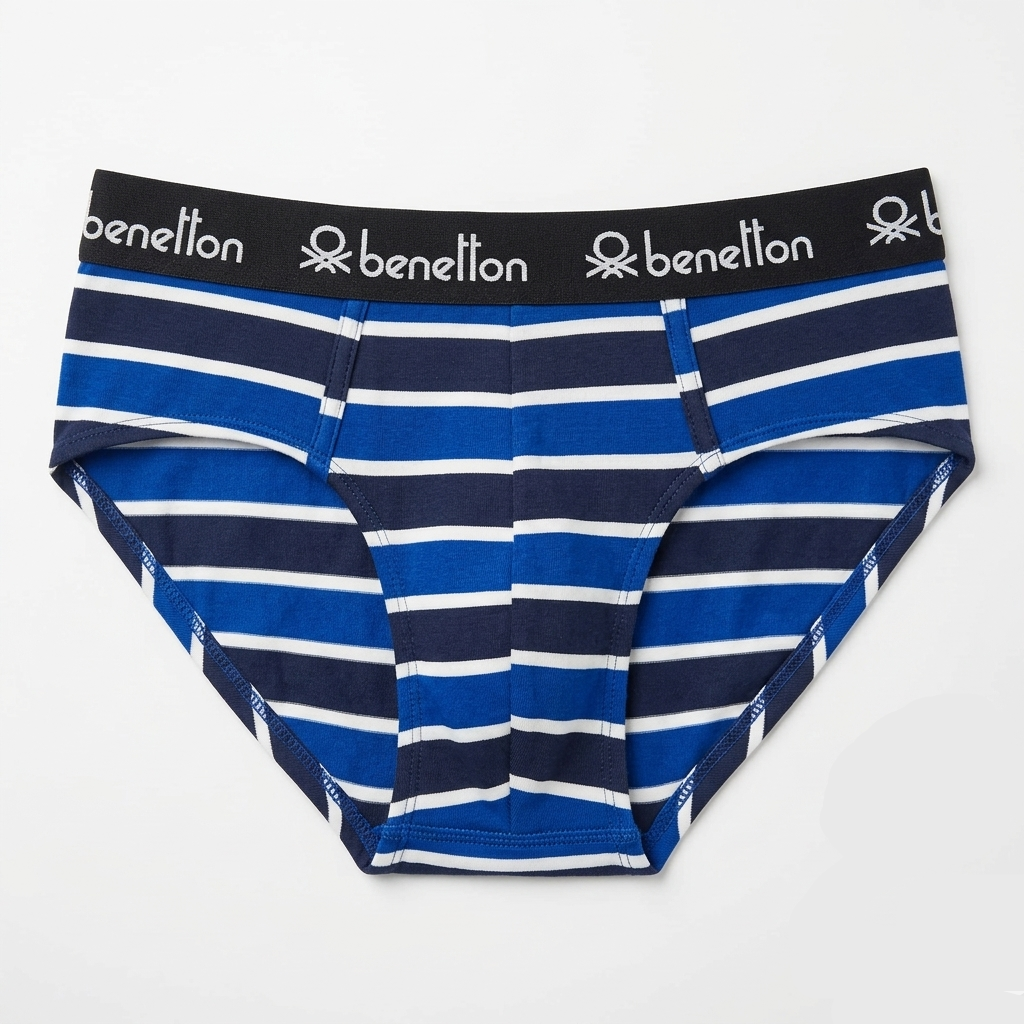 Benetton Men’s Cotton Elastane Brief 23P3menuc155i | 93% Cotton Stretch Comfort Underwear 901