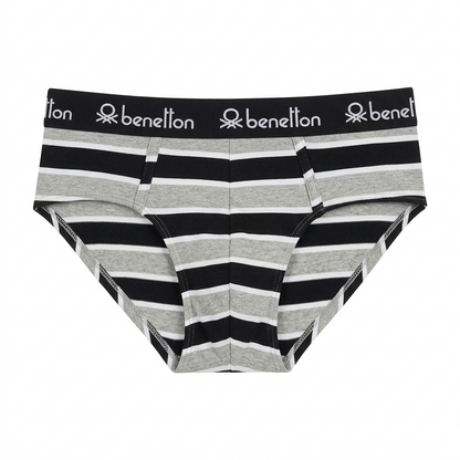 Benetton Men’s Cotton Elastane Brief 23P3menuc155i | 93% Cotton Stretch Comfort Underwear 901