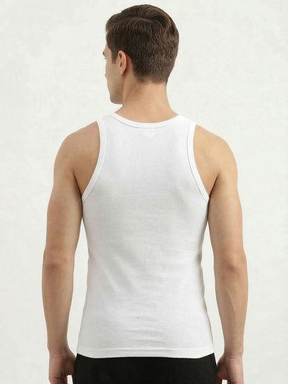 Benetton Men’s Cotton Elastane Fashion Vest 23P3menuc157i | Stretch Fit Stylish Undershirt 101