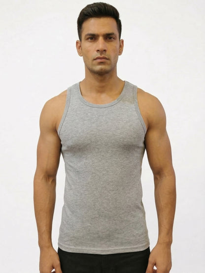 Benetton Men’s Cotton Elastane Fashion Vest 23P3menuc157i | Stretch Fit Stylish Undershirt 501