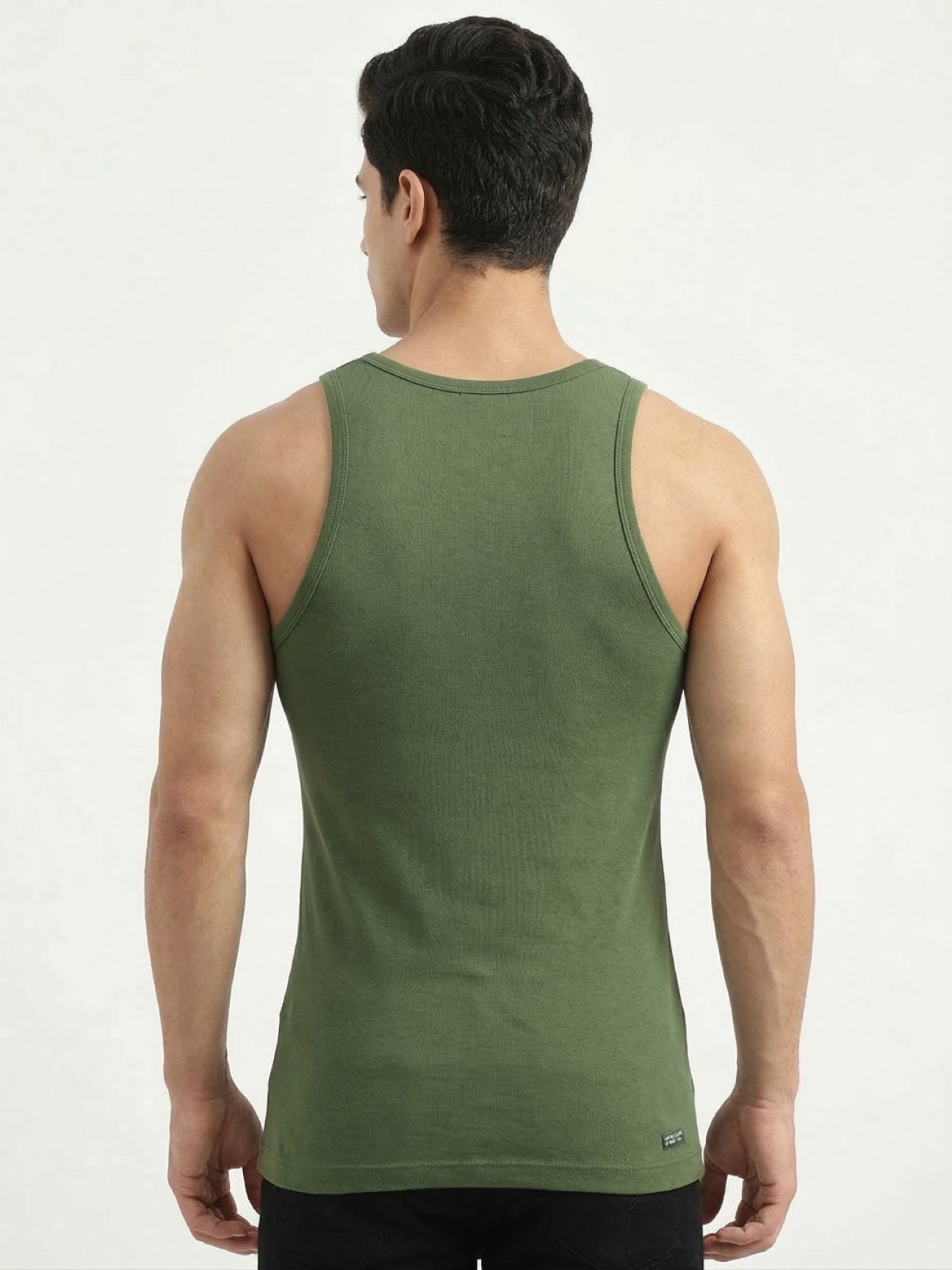 Benetton Men’s Cotton Elastane Fashion Vest 23P3menuc157i | Stretch Fit Stylish Undershirt G11
