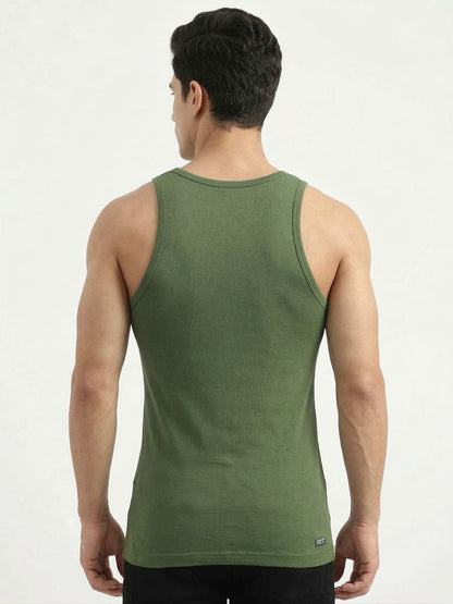 Benetton Men’s Cotton Elastane Fashion Vest 23P3menuc157i | Stretch Fit Stylish Undershirt G11