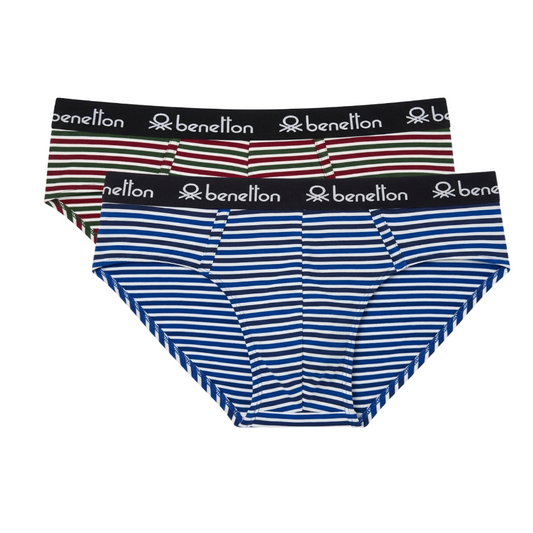 Benetton Men’s Cotton Elastane Brief 23P3menuc158i | 93% Cotton Stretch Comfort Underwear 902