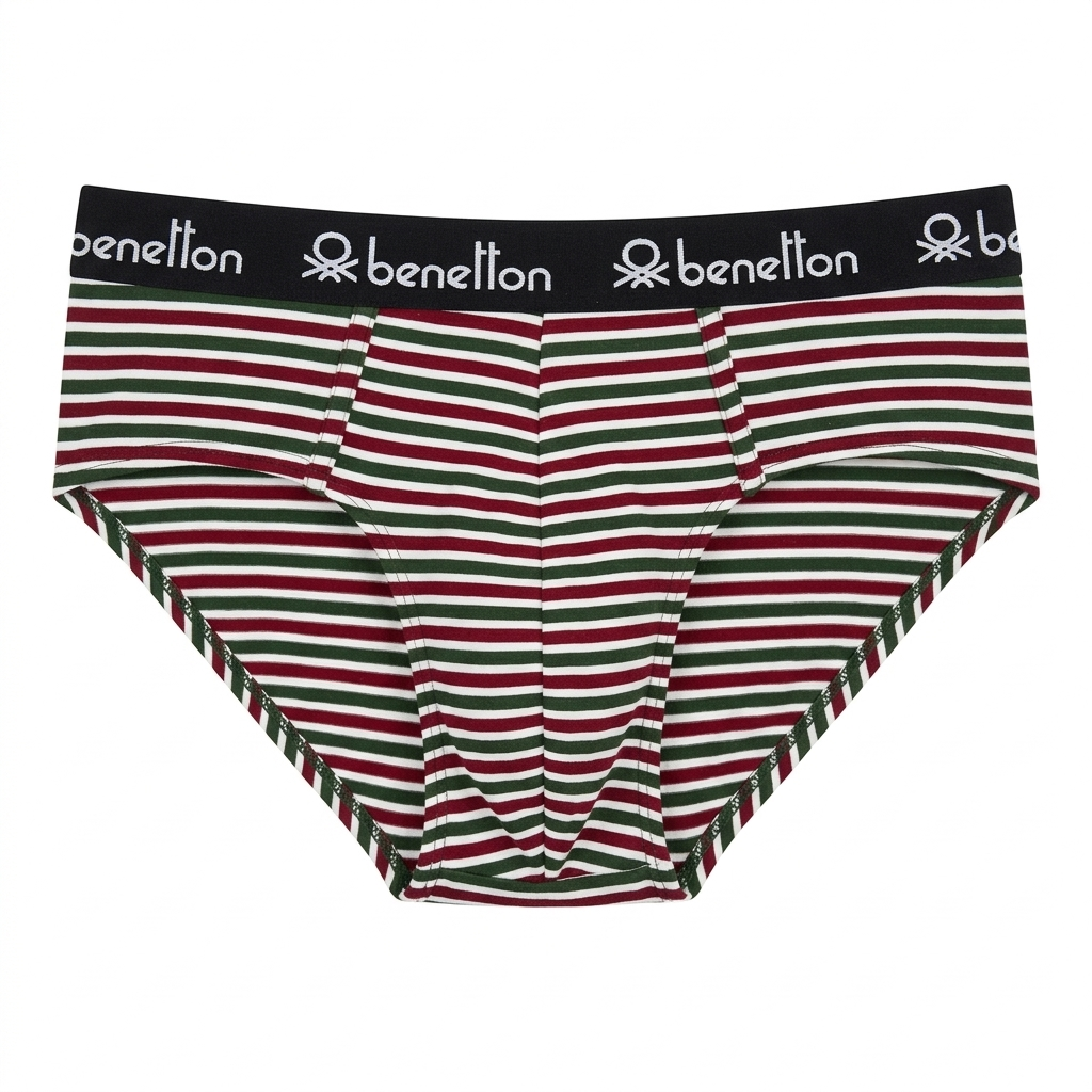 Benetton Men’s Cotton Elastane Brief 23P3menuc158i | 93% Cotton Stretch Comfort Underwear 902