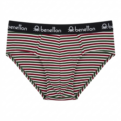 Benetton Men’s Cotton Elastane Brief 23P3menuc158i | 93% Cotton Stretch Comfort Underwear 902