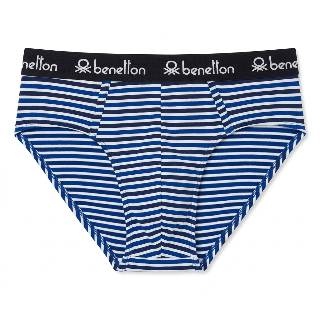 Benetton Men’s Cotton Elastane Brief 23P3menuc158i | 93% Cotton Stretch Comfort Underwear 902