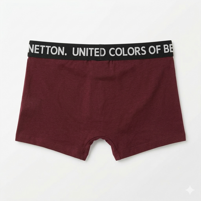 Benetton Men’s Cotton Elastane Trunk 23P3menuc185i | 93% Cotton Stretch Comfort Underwear 901