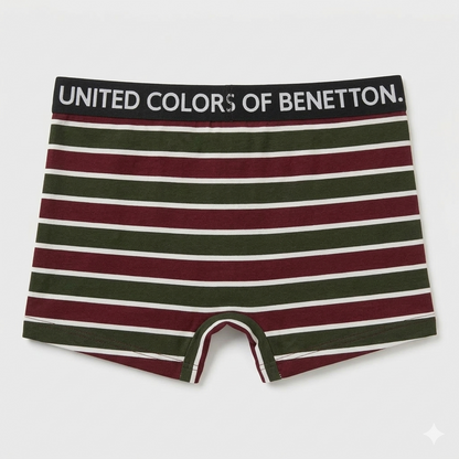 Benetton Men’s Cotton Elastane Trunk 23P3menuc185i | 93% Cotton Stretch Comfort Underwear 901