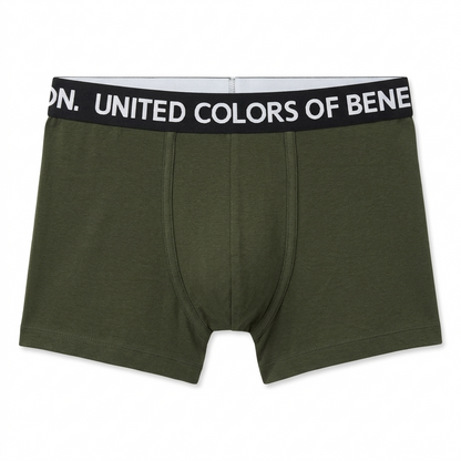 Benetton Men’s Cotton Elastane Trunk 23P3menuc185i | 93% Cotton Stretch Comfort Underwear 901