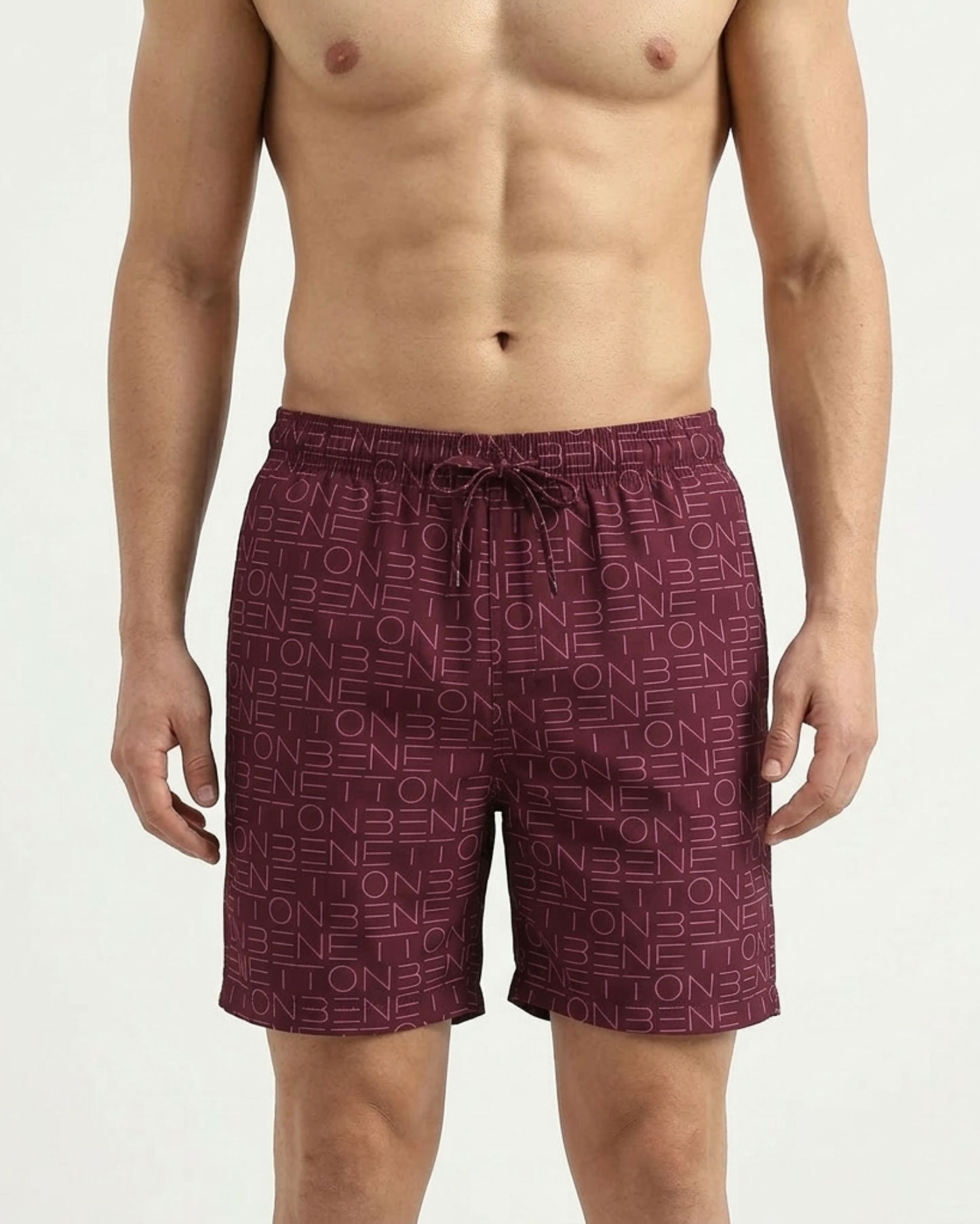Benetton Men’s Cotton Boxer 01C4uclbox16i | 100% Cotton Comfortable Athleisure Boxers Wine