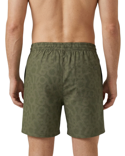 Benetton Men’s Cotton Boxer 01C4uclbox16i | 100% Cotton Comfortable Athleisure Boxers Olive