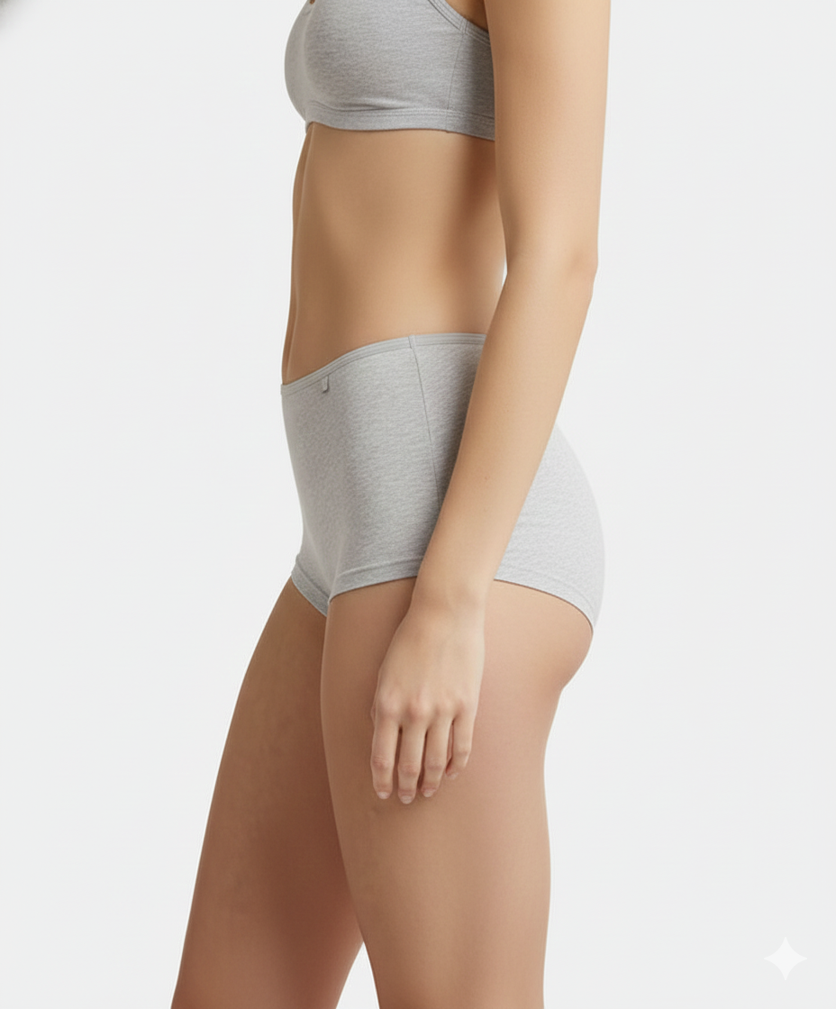 Jockey Women’s Boyleg Panty Pack | Comfortable Cotton Stretch Underwear | Soft Fit Fabric | SS04