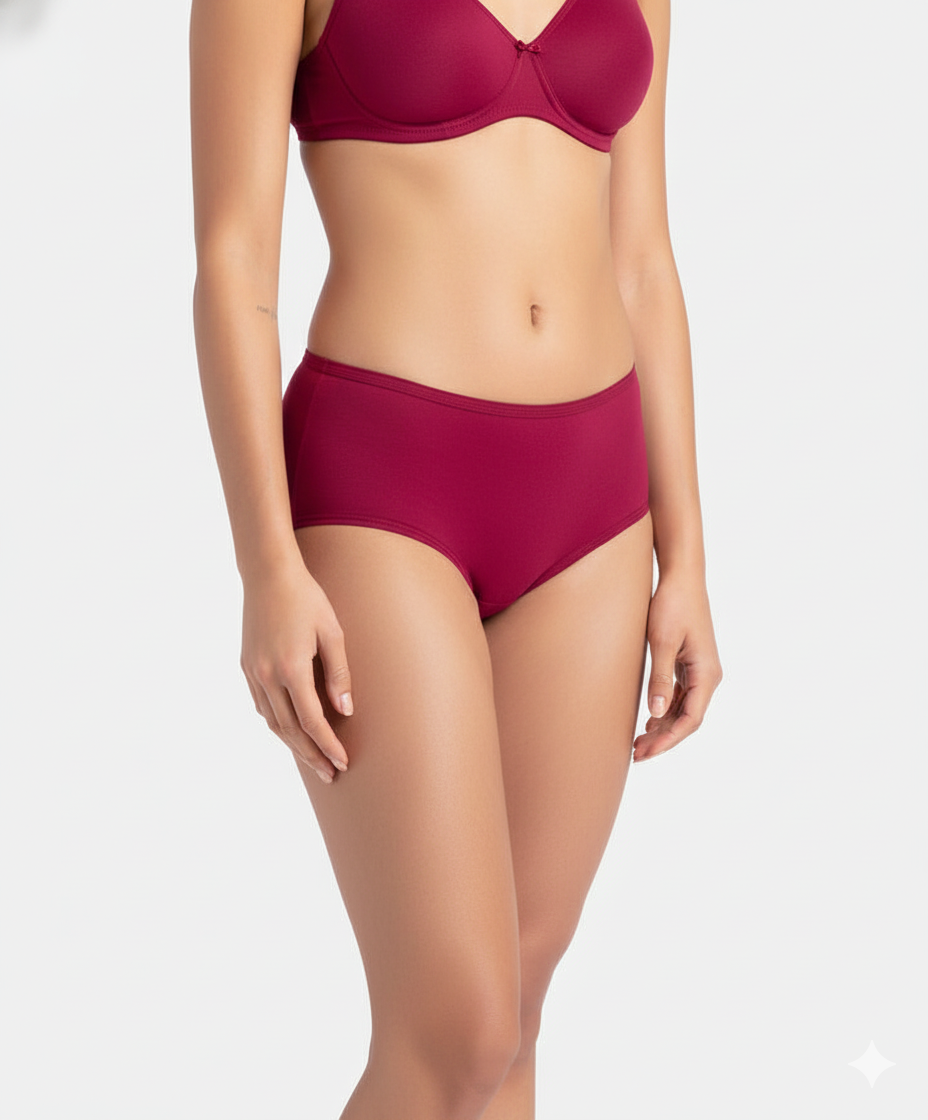 Jockey Women’s Single Panty | Comfortable Cotton Stretch Underwear | Soft Fit Fabric | SW05