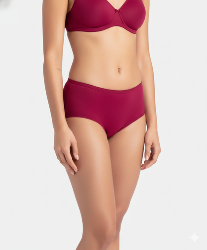 Jockey Women’s Single Panty | Comfortable Cotton Stretch Underwear | Soft Fit Fabric | SW05