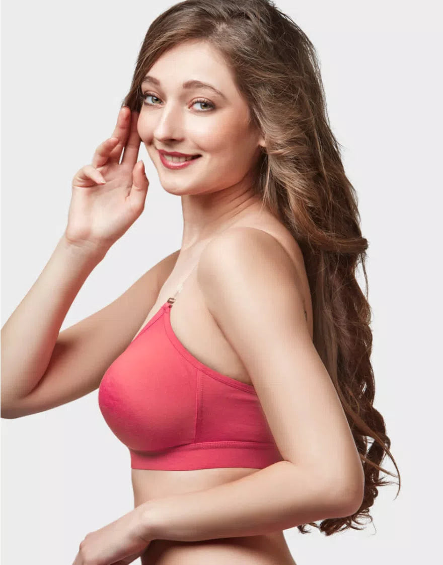 Trylo Women Non Padded Non Wired Seam Freedom Bra-1| Alpa STP