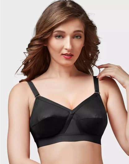 Trylo Womens Cotton Non Padded Bra| Krutika Plain