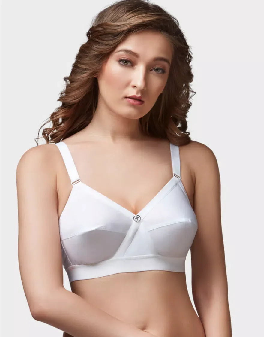 Trylo Womens Cotton Non Padded Bra-8| Krutika Plain