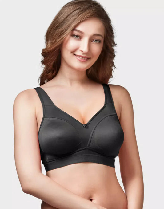 Trylo Women Predominantly Cotton Non Wired Non Padded Full Coverage Bra |Omnimiser