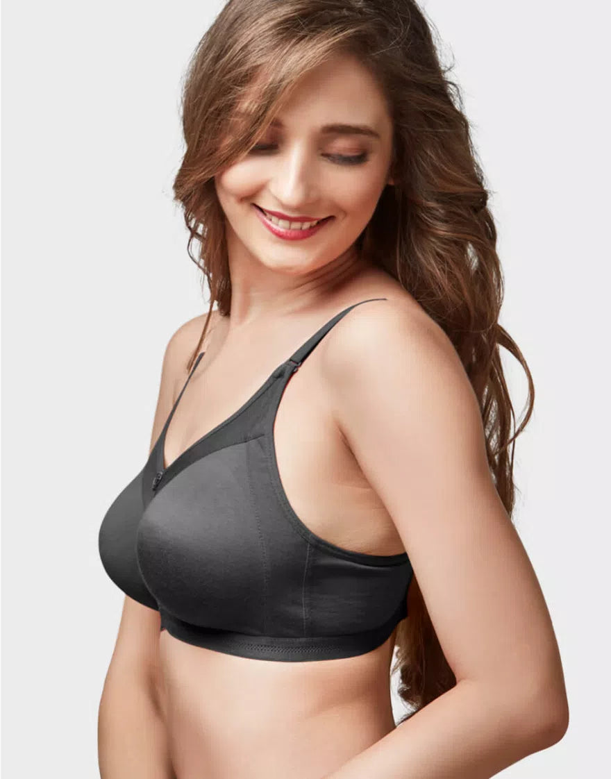 Trylo Women Non Wired Non Padded Full Coverage Bra| Rozi STP