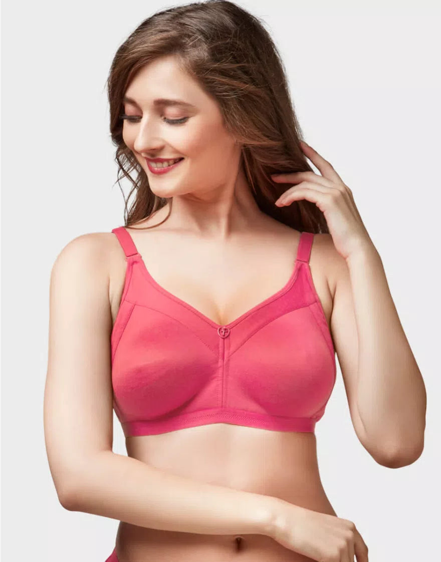 Trylo Women Non Wired Non Padded Full Coverage Bra| Rozi STP