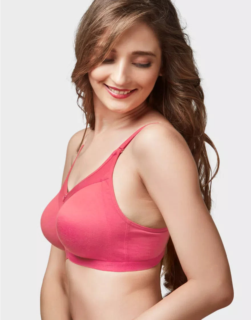 Trylo Women Non Wired Non Padded Full Coverage Bra| Rozi STP