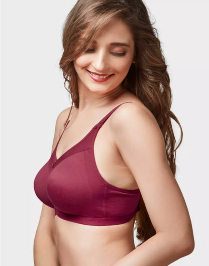 Trylo Women Non Wired Non Padded Full Coverage Bra| Rozi STP