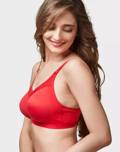 Trylo Women Non Wired Non Padded Full Coverage Bra| Rozi STP