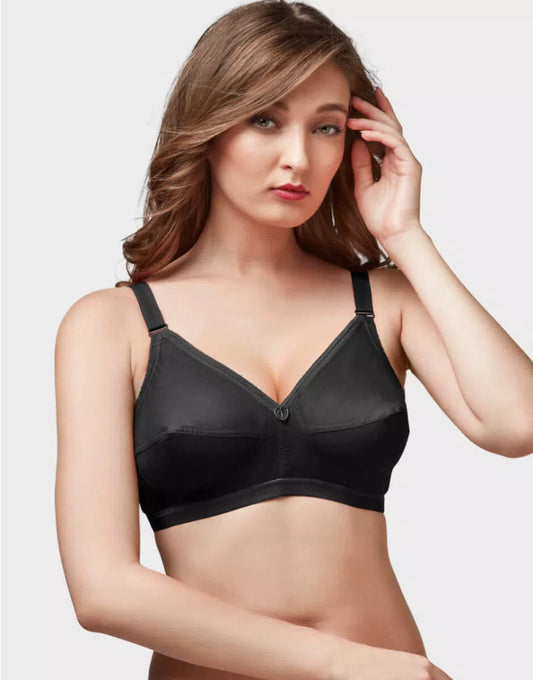 Trylo Sarita Women 100% Cotton Non Wired Non Padded Full Coverage Bra