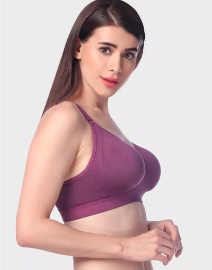 Trylo Women Non Wired Non Padded Full Coverage Bra | Simran