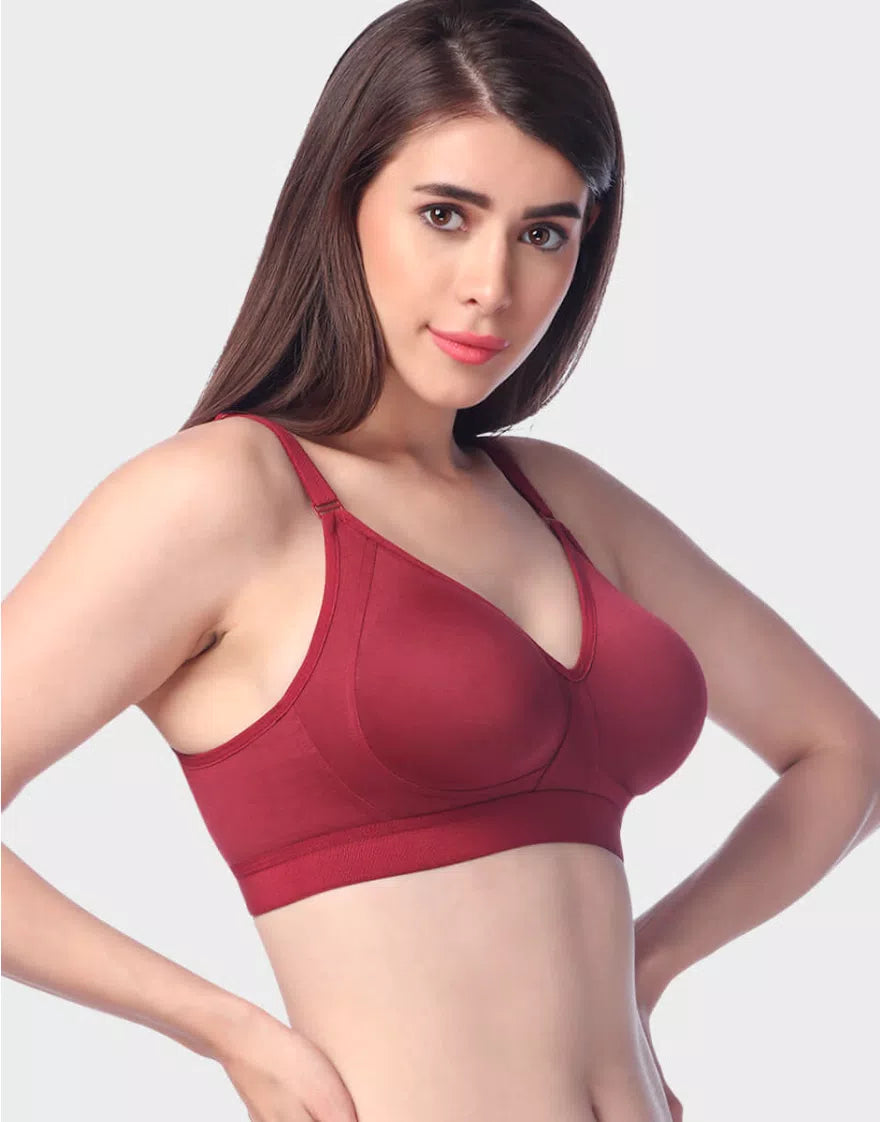 Trylo Women Non Wired Non Padded Full Coverage Bra | Simran