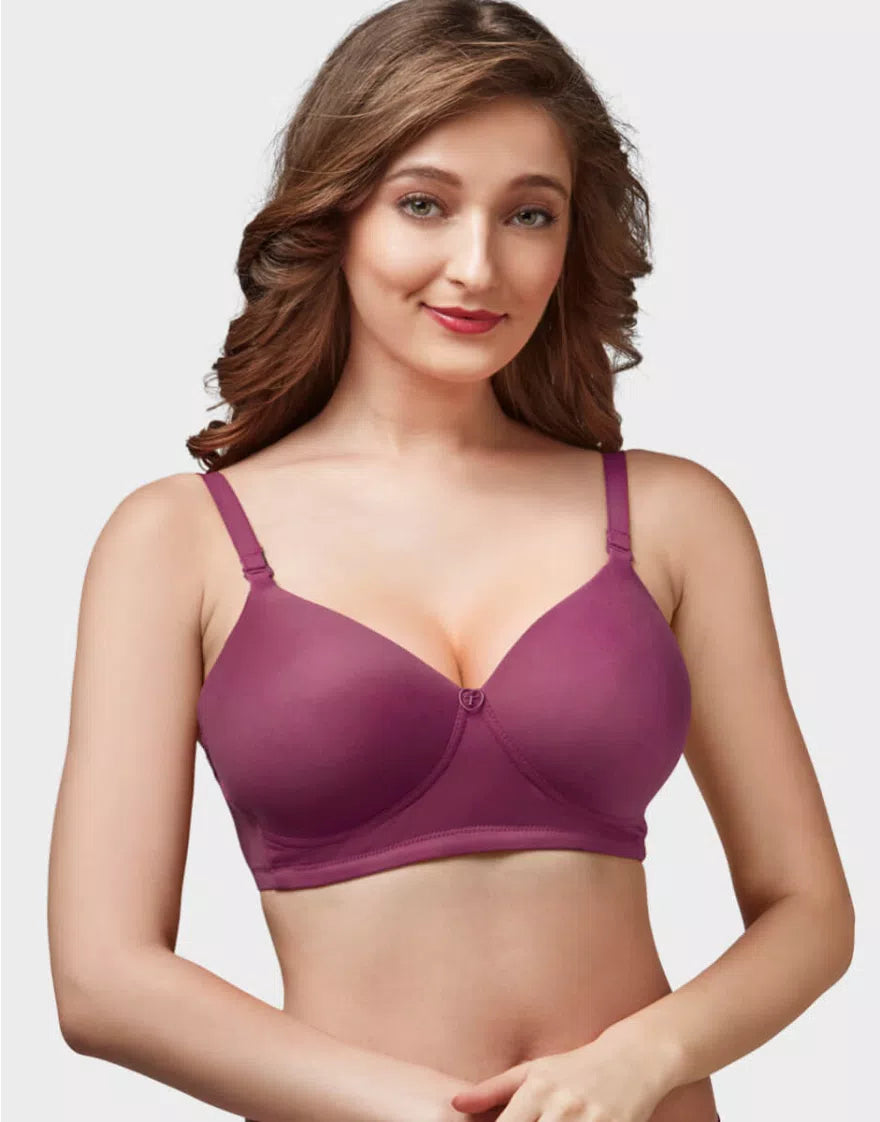 Trylo Women Non Wired Padded Full Coverage Bra-1 | Touche