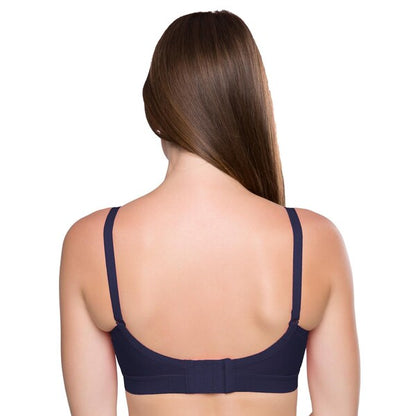 Trylo Krutika Plain Women’s Cotton Bra | Non-Padded Full Coverage | 100% Soft Cotton Comfort